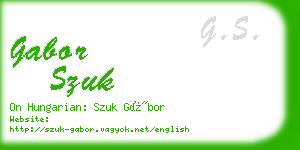 gabor szuk business card